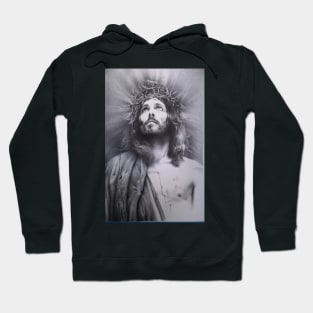 Jesus pen and ink Hoodie